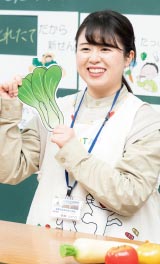 坂東市立神大実小学校栄養教諭 遠藤 ちか乃さん 生活科学部 食物健康科学科 2019年3月卒業