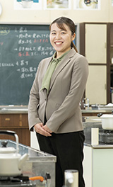 ひたちなか市立勝田第二中学校教諭（家庭科） 飛田 香菜美さん 生活科学部 食物健康科学科 2020年3月卒業