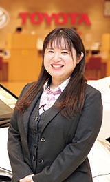 茨城トヨタ自動車株式会社 本社 新車部業務グループ 政安 春那さん 文学部 文化交流学科 2019年3月卒業