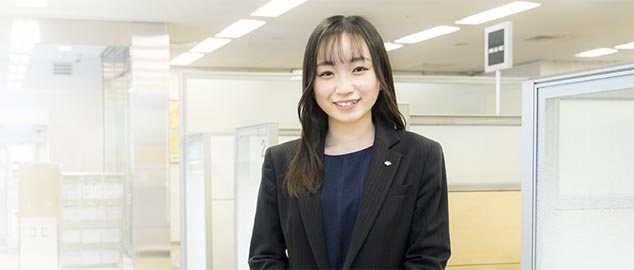 野村證券株式会社 水戸支店ファイナンシャル・パートナー課 林 英璃奈さん 文学部 現代英語学科 2019年3月卒業