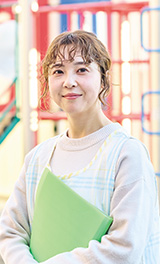 茨城キリスト教大学附属認定こども園 せいじ園［保育士］ 瀬谷 有里恵さん 文学部 児童教育学科 幼児保育専攻（現 幼児保育コース）  2022年3月卒業