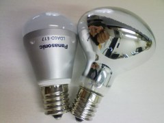 LEDとミニクリプトン電球